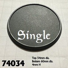 74034(s) Round Plastic Gaming Base, 60mm (1)